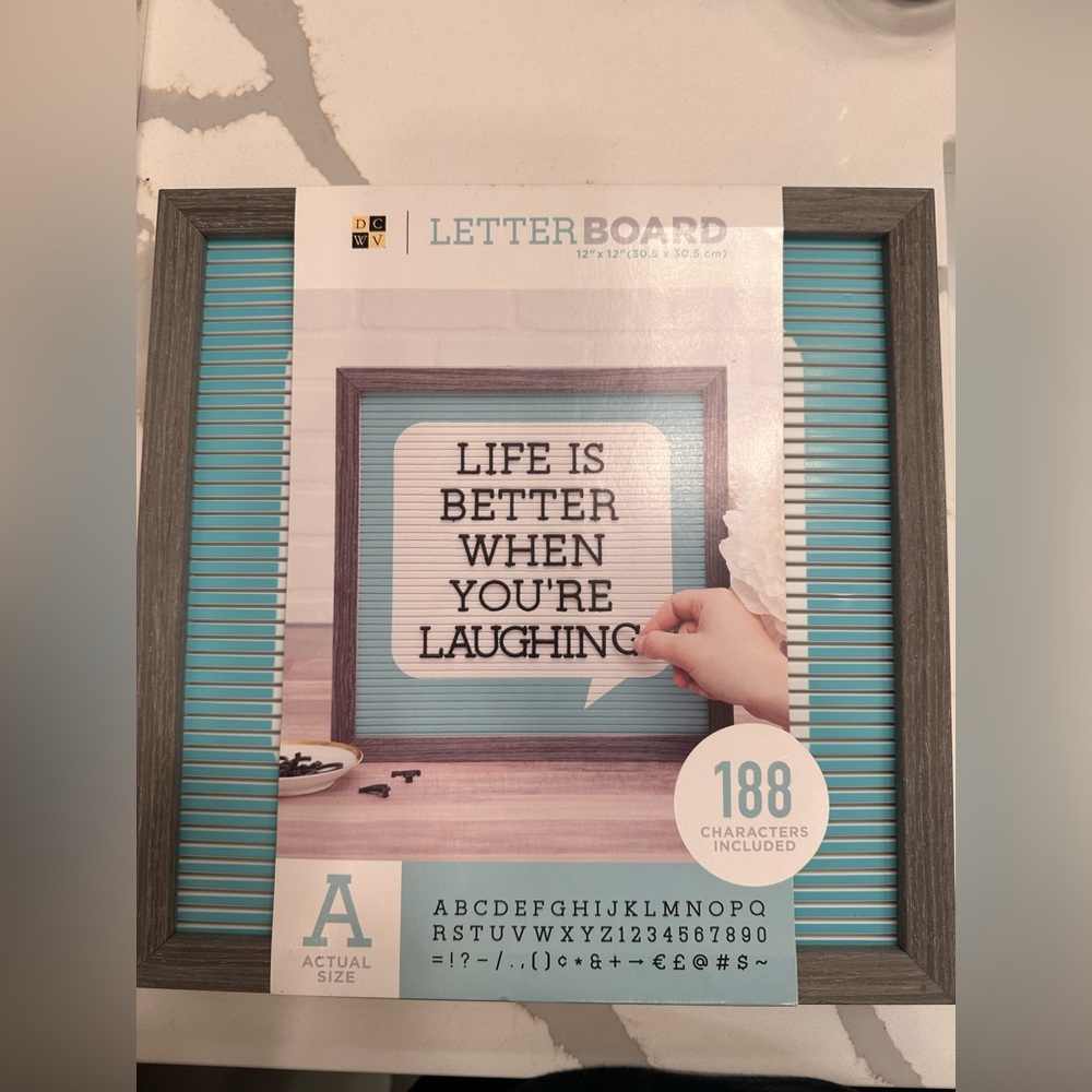 Letter board!
